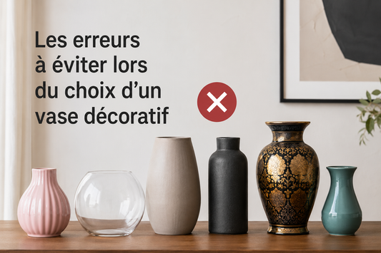 Les erreurs à éviter lors du choix d’un vase décoratif
