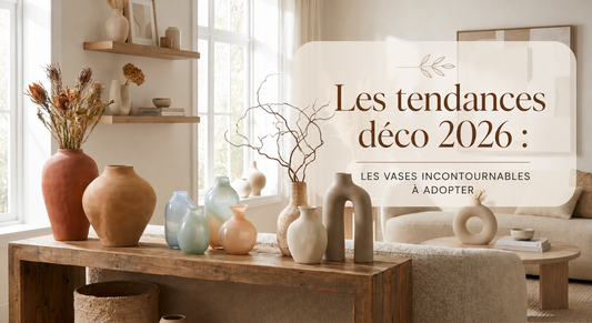 Les tendances déco 2026 : les vases incontournables à adopter