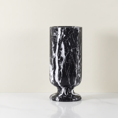 Vases en céramique effet marbre – Design contemporain noir et blanc L'UNIVERS DU VASE