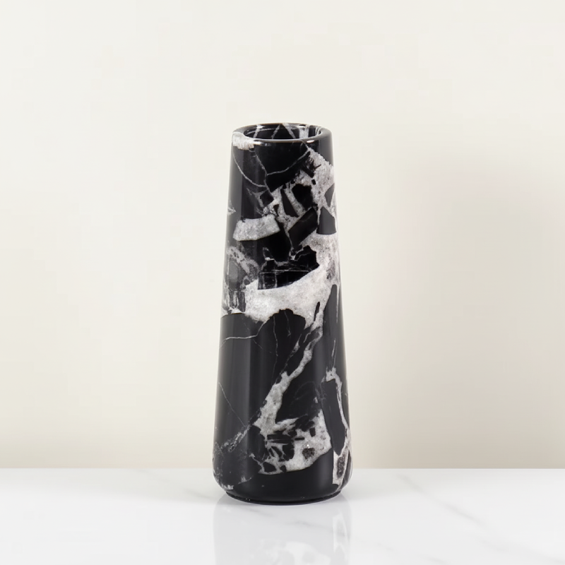 Vases en céramique effet marbre – Design contemporain noir et blanc L'UNIVERS DU VASE