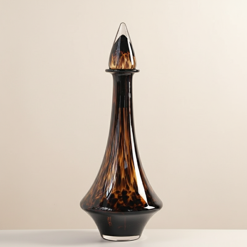 Vase en verre sculptural – Design contemporain fumé L'univers-du-vase