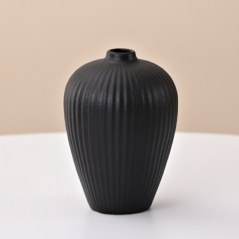 Vases en céramique noire – Design contemporain texturé L'univers-du-vase