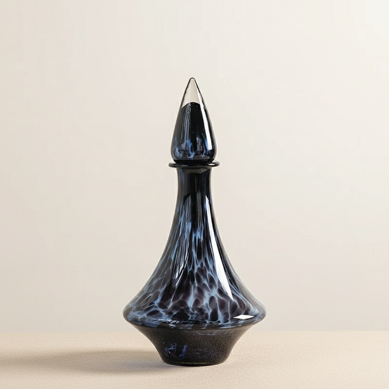 Vase en verre sculptural – Design contemporain fumé L'univers-du-vase
