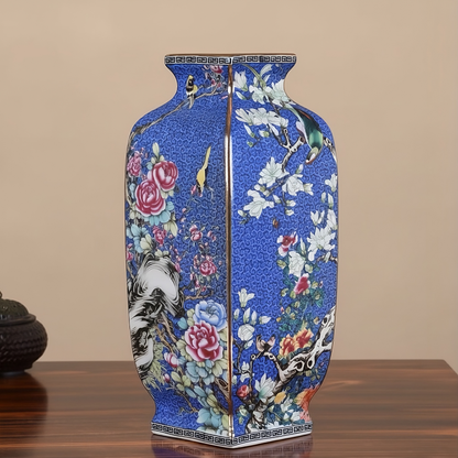 Vases en céramique chinoise – Motifs floraux et oiseaux décoratifs L'univers-du-vase