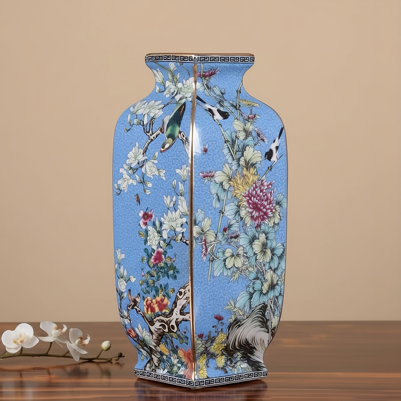 Vases en céramique chinoise – Motifs floraux et oiseaux décoratifs L'univers-du-vase