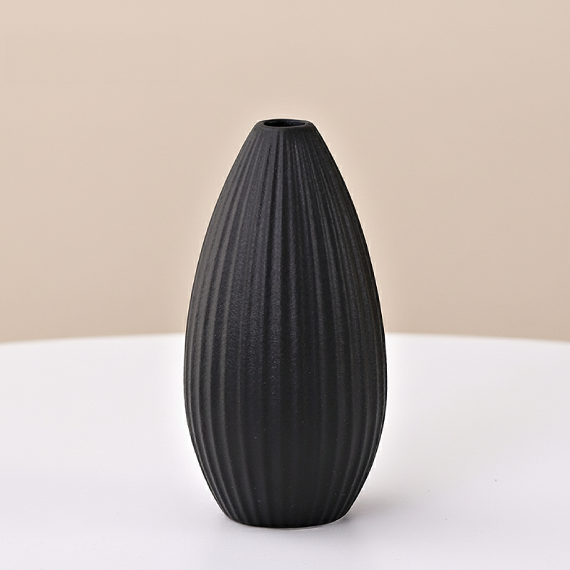 Vases en céramique noire – Design contemporain texturé L'univers-du-vase