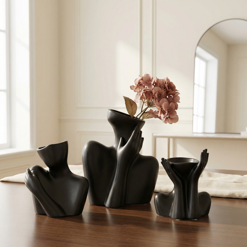 Collection vases céramique buste femme