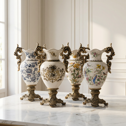 Collection vases double anses style européen raffiné