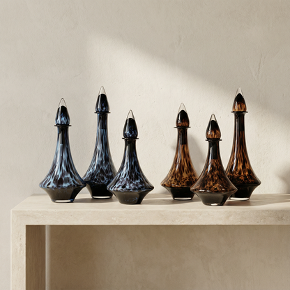 Vase en verre sculptural – Design contemporain fumé L'univers-du-vase