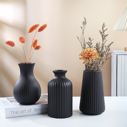 Vases en céramique noire – Design contemporain texturé L'univers-du-vase