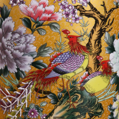 Vases chinois en céramique décorative – Motifs floraux et oiseaux traditionnels L'univers-du-vase