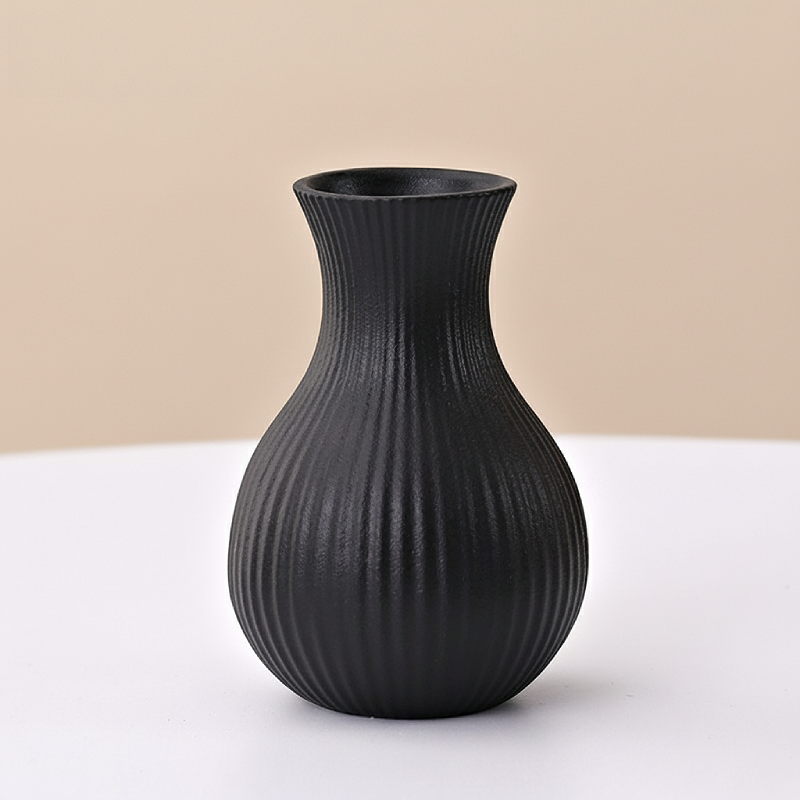 Vases en céramique noire – Design contemporain texturé L'univers-du-vase