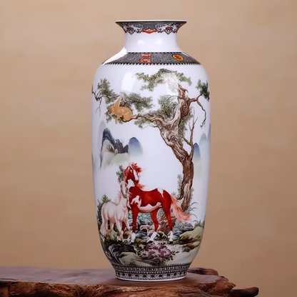 Vases en céramique décorative – Motifs chinois traditionnels L'univers-du-vase