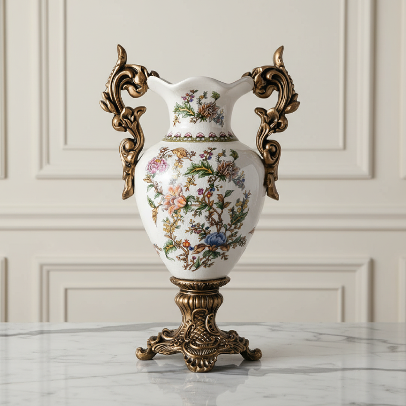 Vases décoratifs à double anses – Style classique européen raffiné L'univers-du-vase