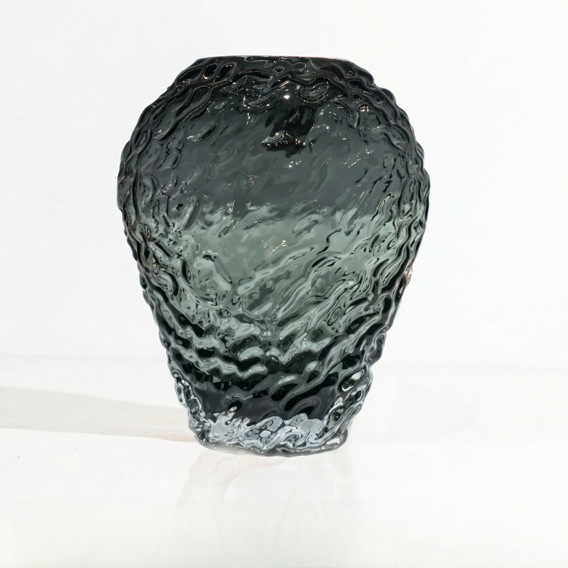 Vases en verre ambré texturé – Design organique et élégance contemporaine L'UNIVERS DU VASE