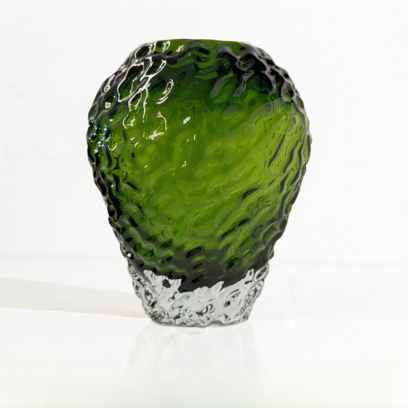 Vases en verre ambré texturé – Design organique et élégance contemporaine L'UNIVERS DU VASE