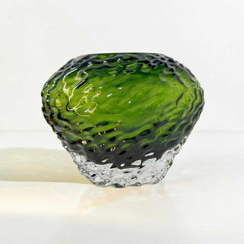 Vases en verre ambré texturé – Design organique et élégance contemporaine L'UNIVERS DU VASE