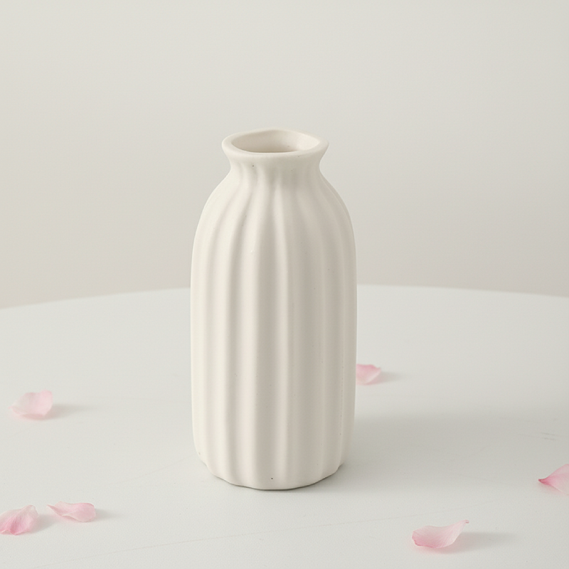 Vases en céramique blanche design – Décoration intérieure élégante L'univers-du-vase