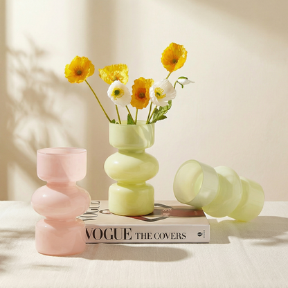 Trio vases verre style nordique intemporel