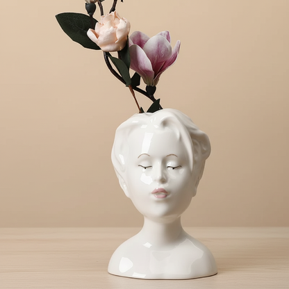 Vases visage en céramique – Design artistique contemporain L'univers-du-vase