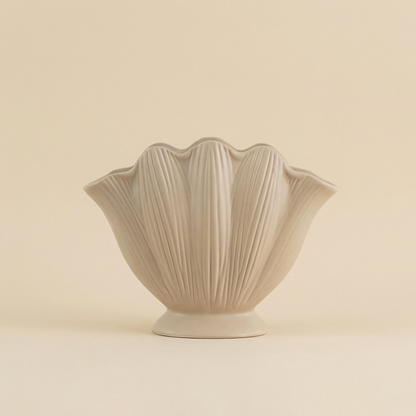 Vases en céramique forme coquillage