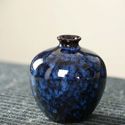 Vases en céramique effet craquelé