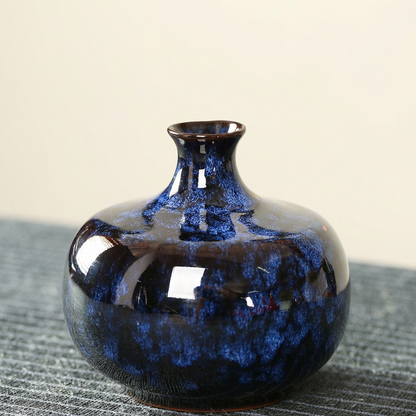 Vases en céramique effet craquelé