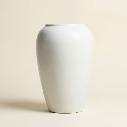Vase céramique contemporain blanc taille M