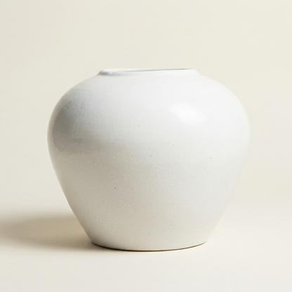 Vase céramique contemporain blanc taille S
