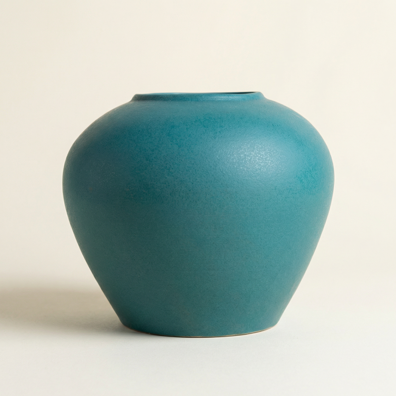 Vase céramique contemporain bleu taille S