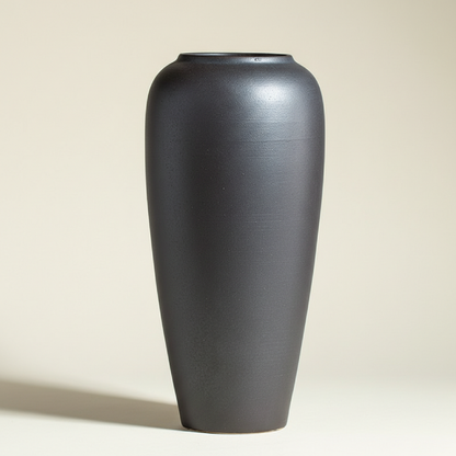 Vase céramique contemporain noir taille L