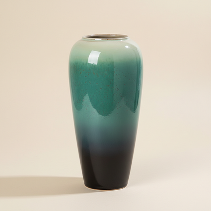Vase céramique contemporain vert jade taille L