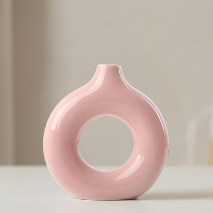 Vases en céramique design circulaire