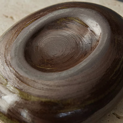 Vase céramique japonais organique détail dessous