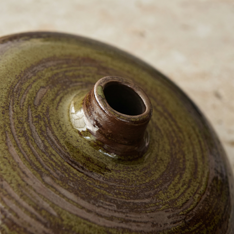 Vase céramique japonais zen détail dessus
