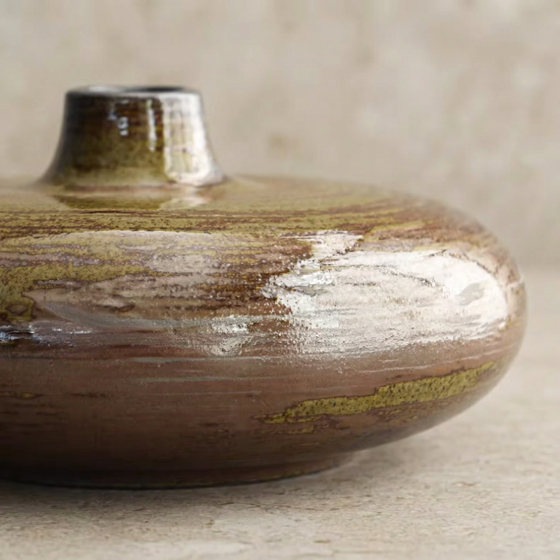 Vase céramique japonais zen détail matière