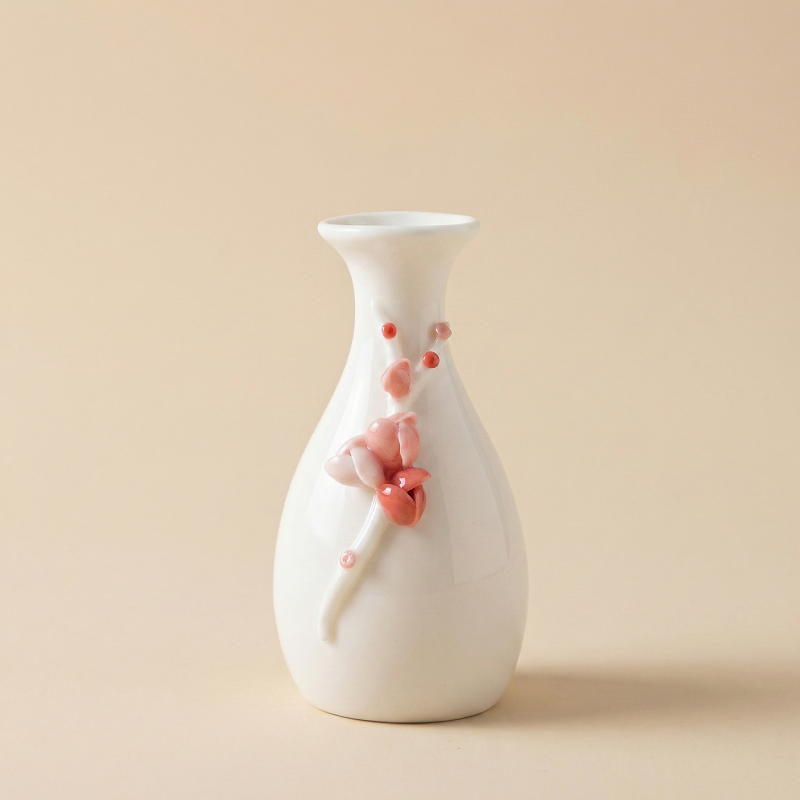 Vases en céramique fleurs de prunier