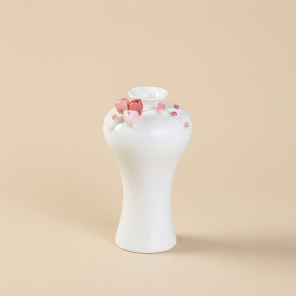 Vases en céramique fleurs de prunier