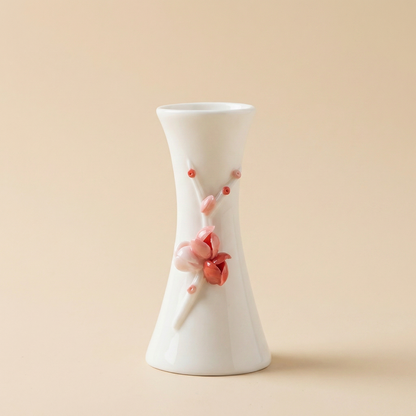 Vases en céramique fleurs de prunier