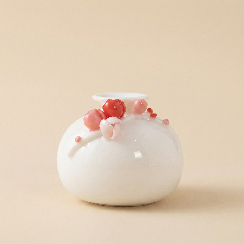 Vases en céramique fleurs de prunier