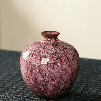 Vases en céramique effet craquelé
