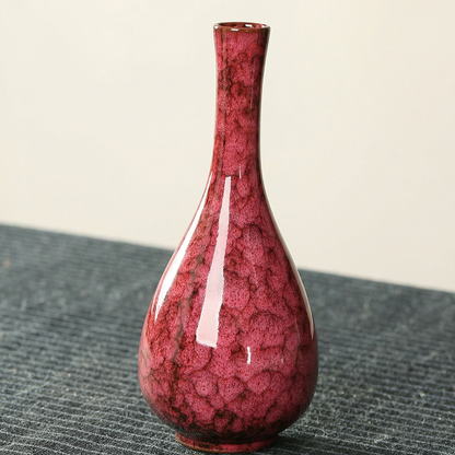 Vases en céramique effet craquelé