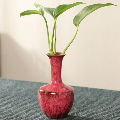 Vases en céramique effet craquelé