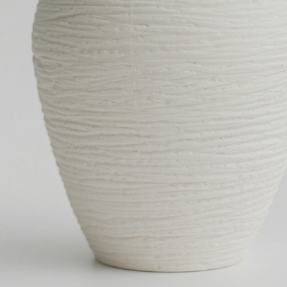 Vase céramique texturée design contemporain minimaliste matière