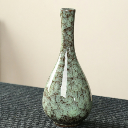 Vases en céramique effet craquelé
