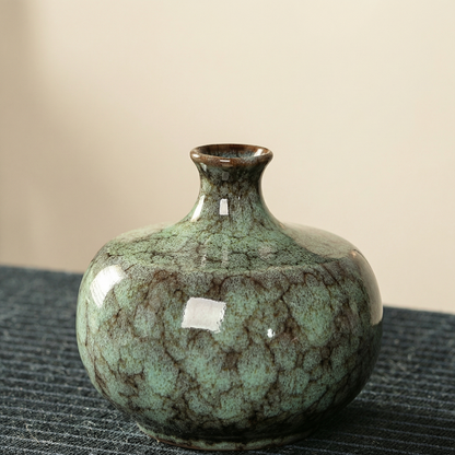 Vases en céramique effet craquelé
