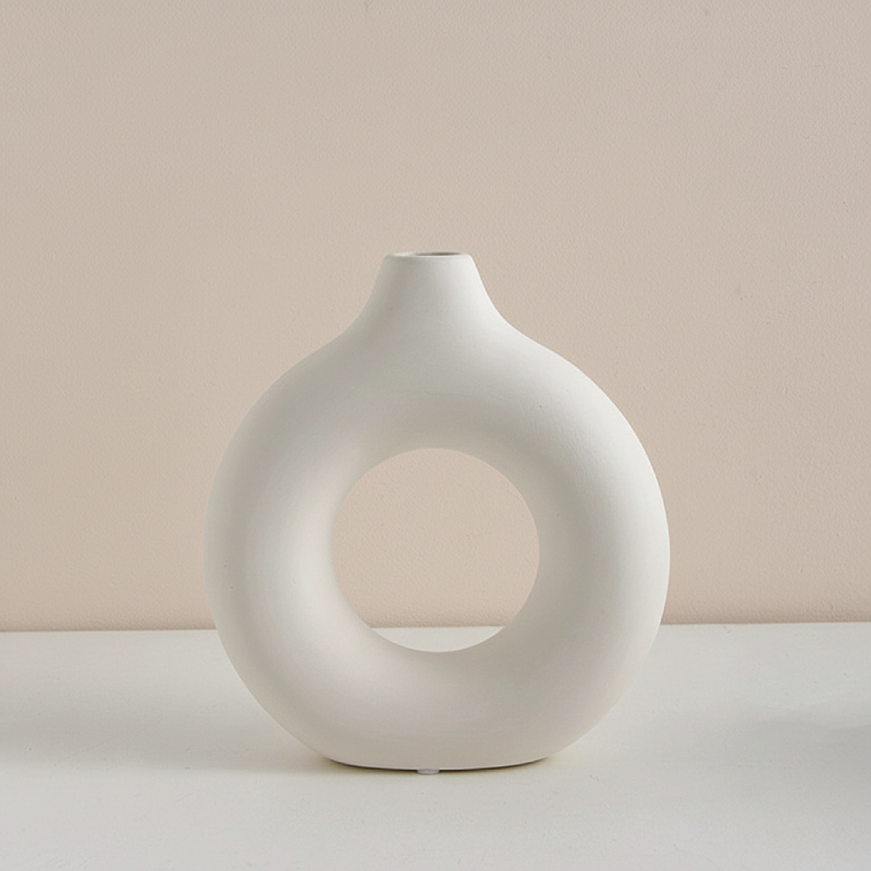 Vases donut en plastique – Design décoratif moderne L'univers-du-vase