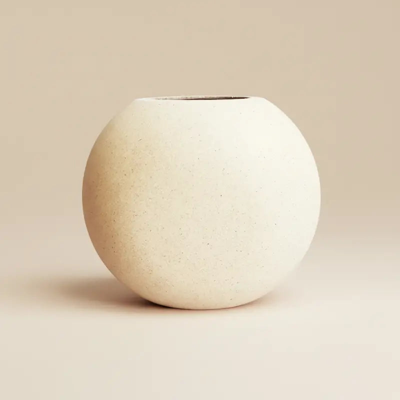 Vase en bois rétro boule