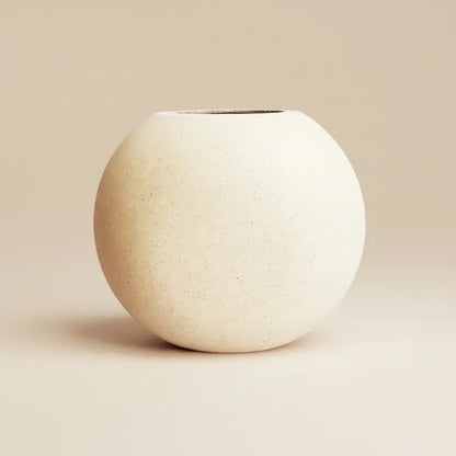 Vase en bois rétro boule