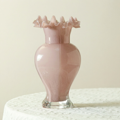 Vase_verre_vintage_forme_fleur_rose